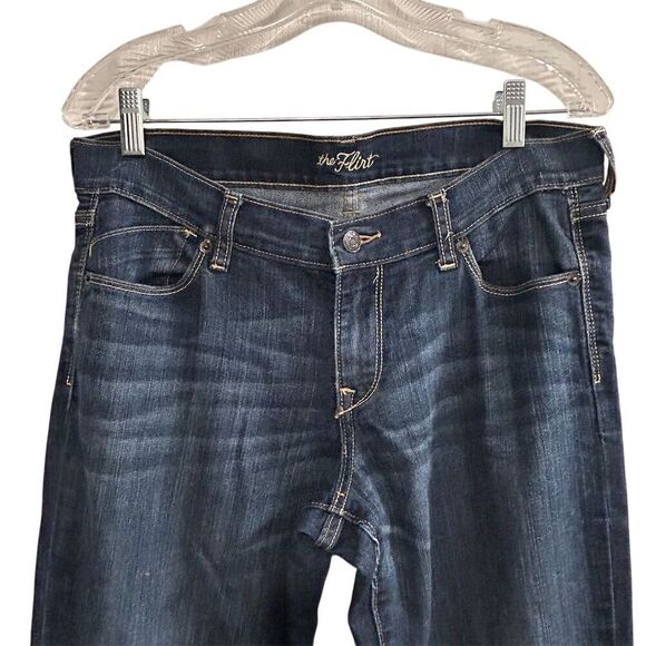 Old Navy Women's Bootcut Jeans Size 6 Blue Dark Wash Stretch Fit - Picture 3 of 11